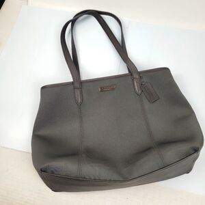 Coach Gray Structured Tote Bag